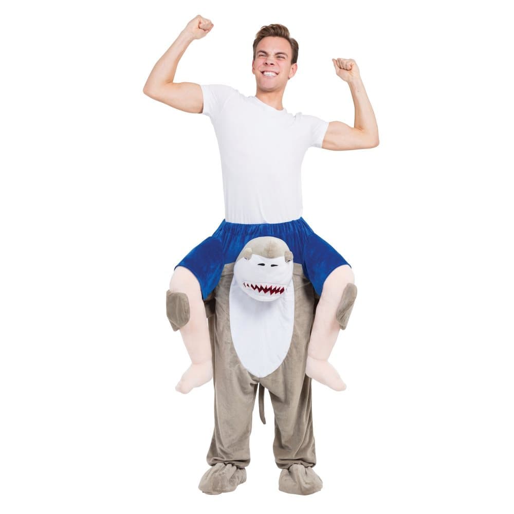 Bristol Novelty Unisex vuxen haj grisig rygg kostym för vuxna