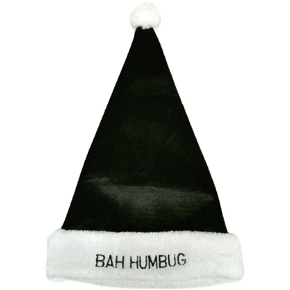 Christmas Shop Vuxna Unisex Plush Bah Humbug Santa Hat