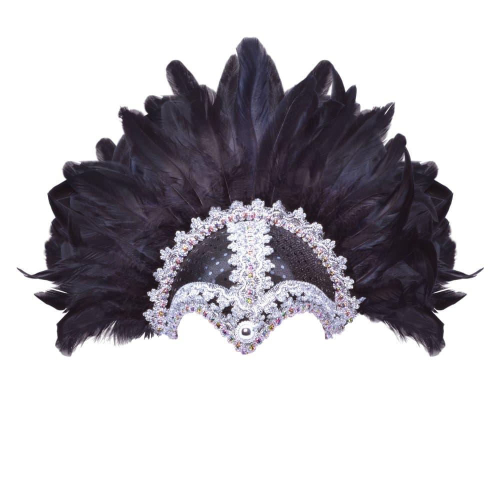 Bristol Novelty Kvinnor/Damer Braid Plume Feather Hjälm