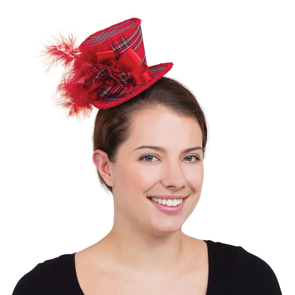Bristol Novelty Unisex Mini Tartan Top Hat