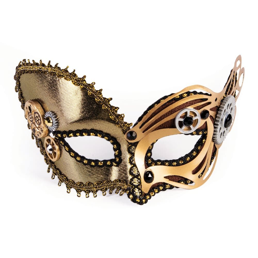 Bristol Novelty Unisex vuxna Steampunk Metallic Mask