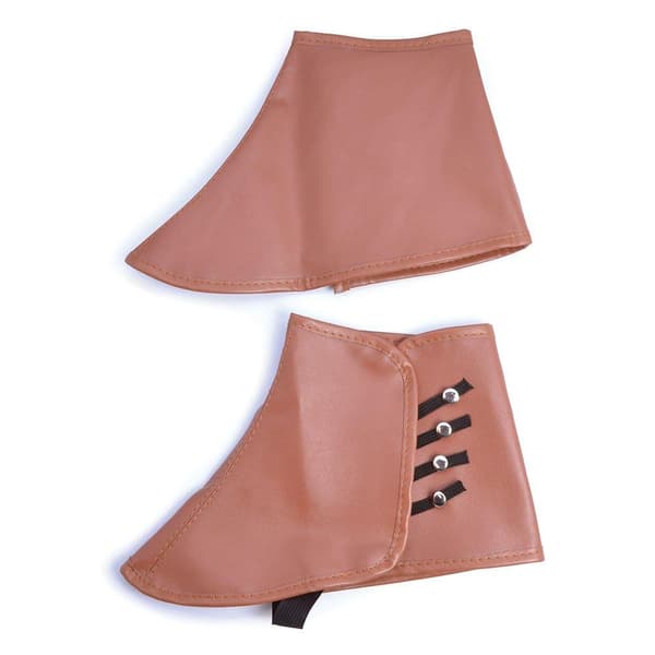 Bristol Novelty Unisex Adults Elasticated Steampunk Spats Brown One Size