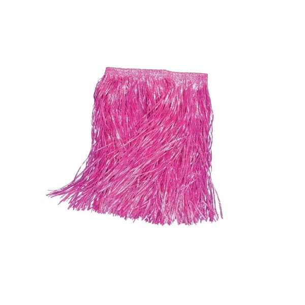 Bristol Novelty Childrens/Kids Fake Grass Skirt Pink One Size