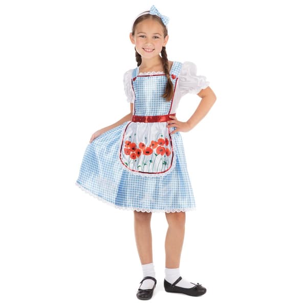 Bristol Novelty Childrens/Girls Fairy Tale Costume Blue/White/Red XL