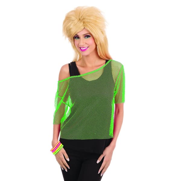 Bristol Novelty Kvinnor/Damer 80s Mesh Top