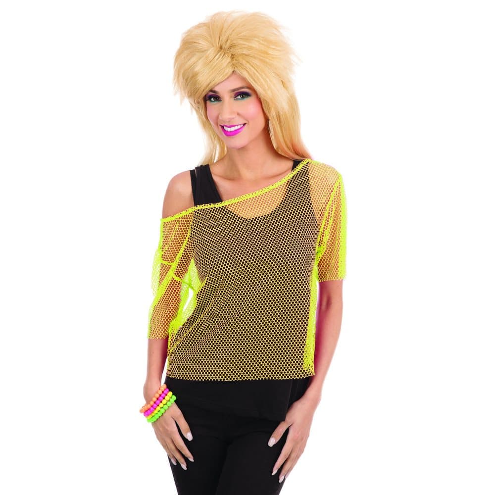Bristol Novelty Kvinnor/Damer 80s Mesh Top