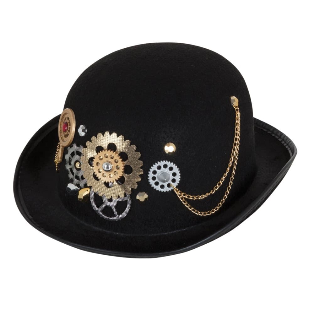 Bristol Novelty Unisex vuxna Steampunk Bowler Hat