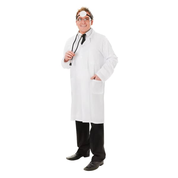 Bristol Novelty Unisex voksen lægefrakke til voksne White One Size