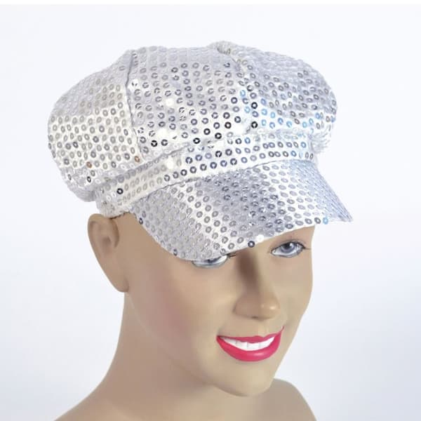 Bristol Novelty Unisex Adults 70s Sequin Cap