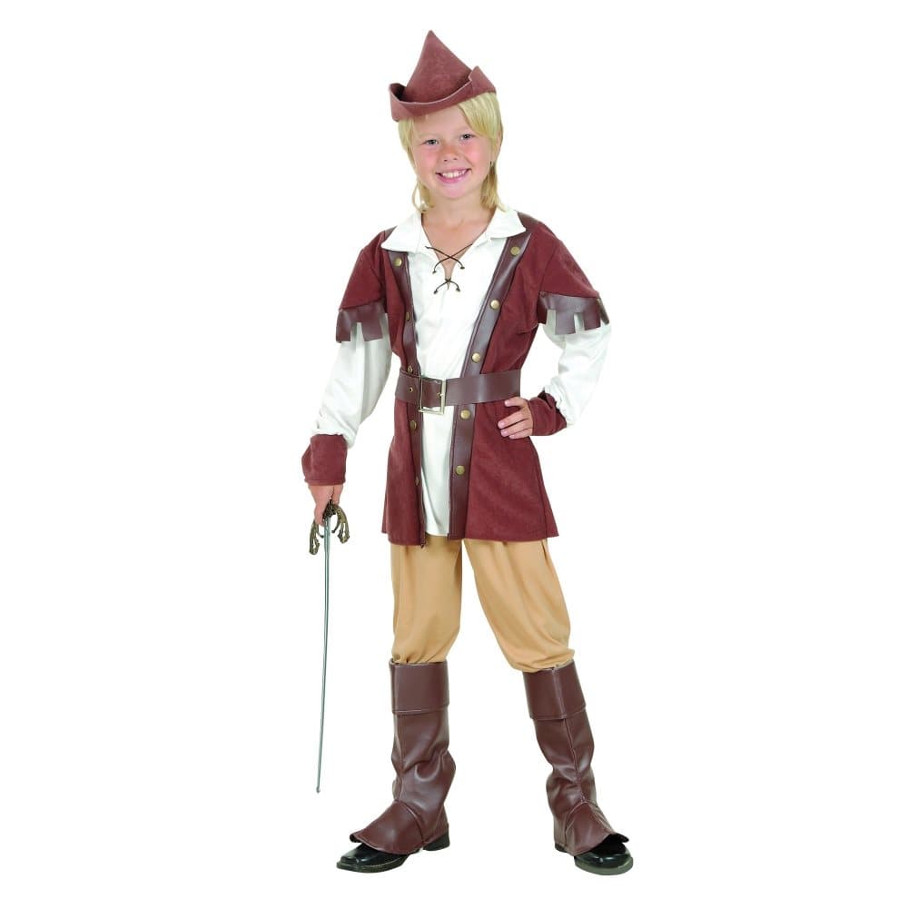 Bristol Novelty Barn/pojkar Deluxe Robin Hood-dräkt