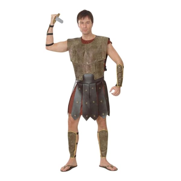 Bristol Novelty Mens Warrior Costume Brown M