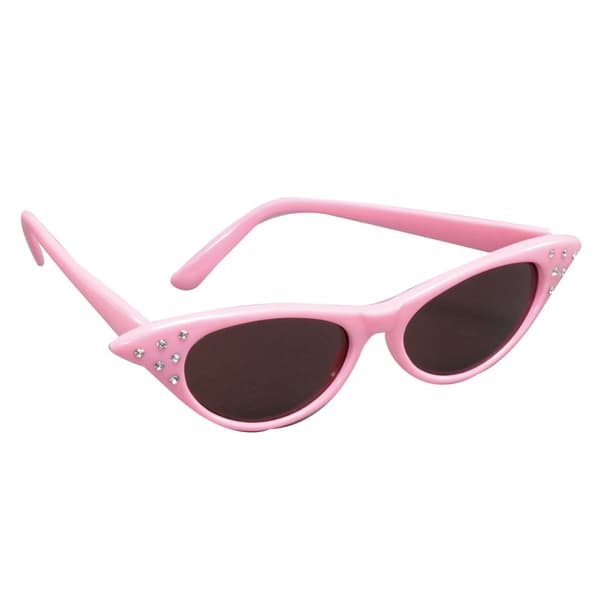 Bristol Novelty Kvinder/damer 1950'er kostume solbriller Pink One Size