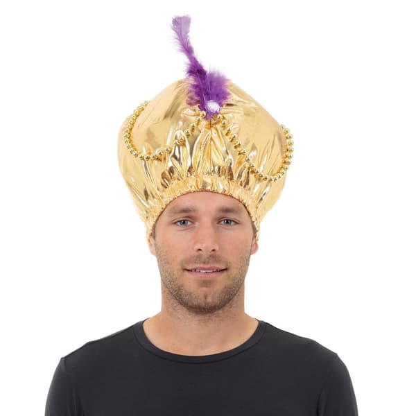 Bristol Novelty Unisex voksen arabisk stil hovedbeklædning Gold/Purple One Size
