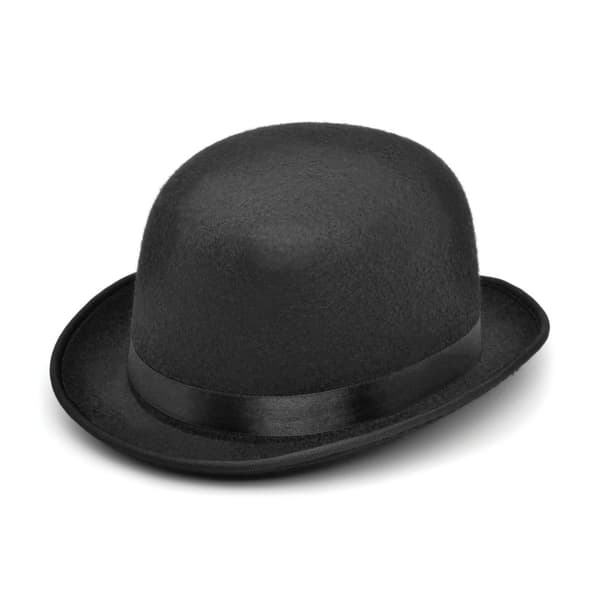 Bristol Novelty Unisex vuxna svart filt Bowler Hat Black One Size
