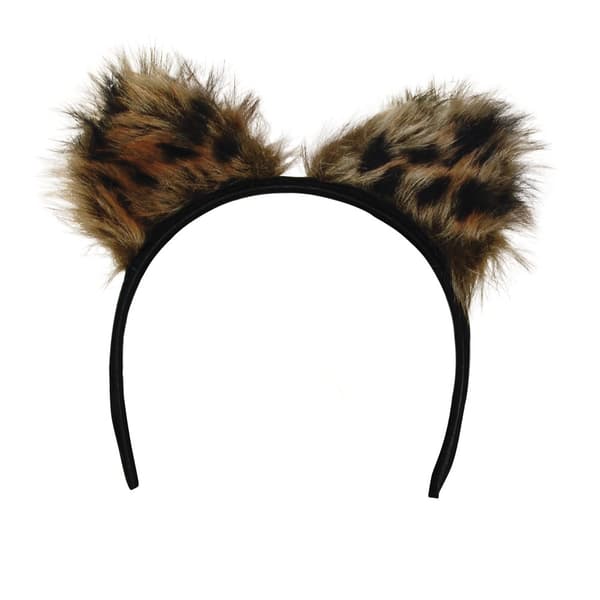 Bristol Novelty Unisex Adults Feline Fantasy Leopard Ears Brown/Black One Size