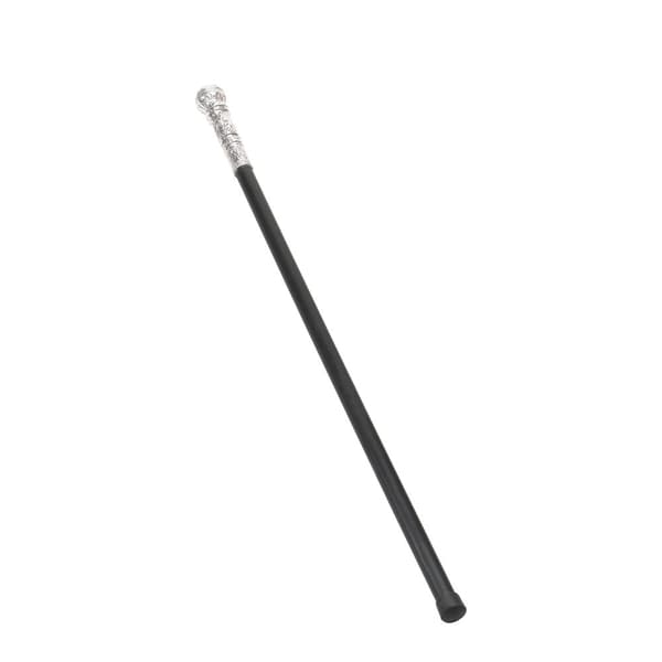 Bristol Novelty Ball Cane kostume rekvisit Black/Silver One Size