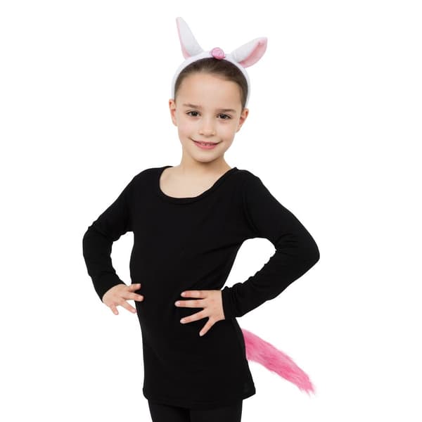 Bristol Novelty Unisex Kids/Childrens Unicorn Costume Set White/Pink One Size