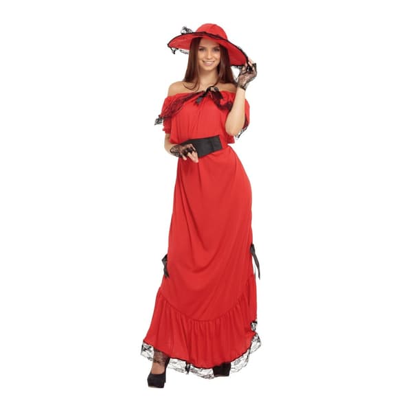 Bristol Novelty Womens/Ladies Scarlett Costume Red/Black One Size