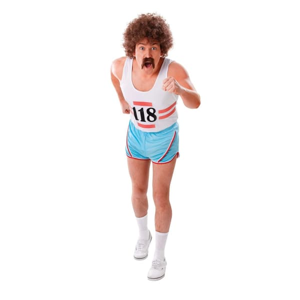 Bristol Novelty Unisex Adults Running Vest And Shorts White/Blue/Red One Size