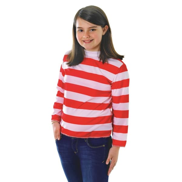 Bristol Novelty Childrens/Kids Red And White Striped Top