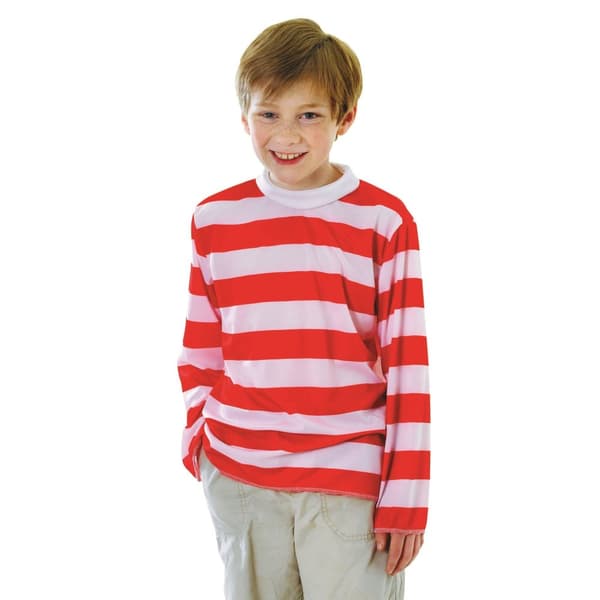 Bristol Novelty Rød og hvidstribet top til børn/børn Red/White M