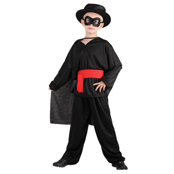 Bristol Novelty Childrens/Boys Bandit Costume Black/Red M