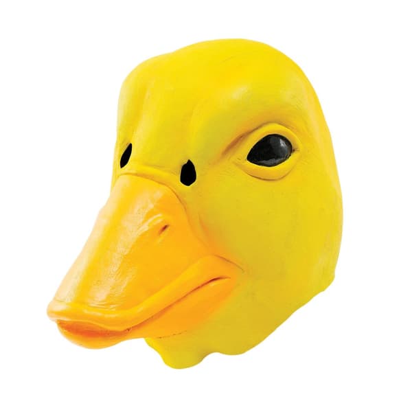 Bristol Novelty Unisex Adults Rubber Duck Mask Yellow One Size