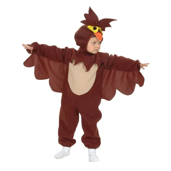 Bristol Novelty Ugglekostym för barn/barn Brown 90-100cm