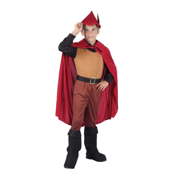 Bristol Novelty Childrens/Boys Forest Prince Costume Red/Brown/Black S