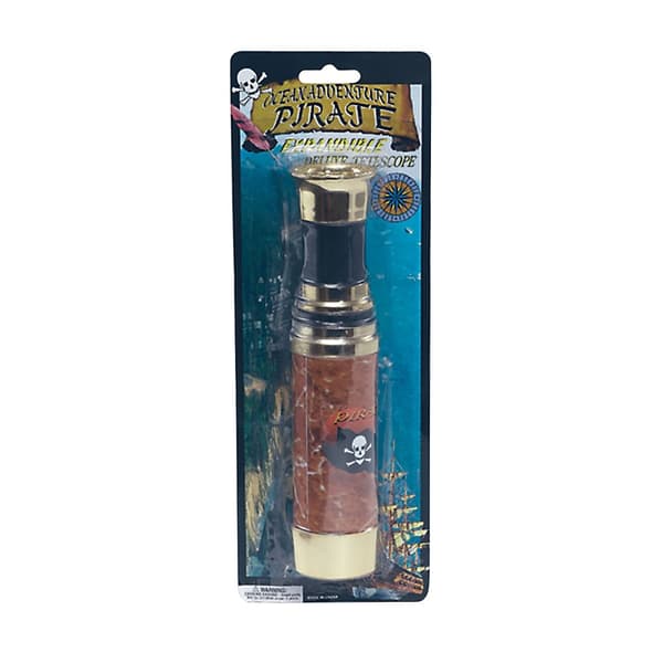 Bristol Novelty Piratteleskop Brown One Size