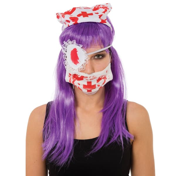 Bristol Novelty Unisex Vuxna Bloody Nurse Kit White/Red One Size