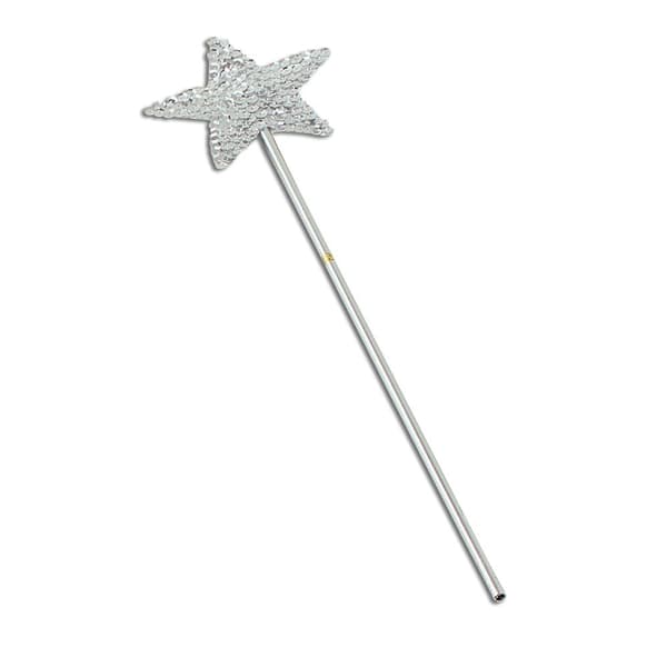 Bristol Novelty Unisex Sequin Wand Silver One Size