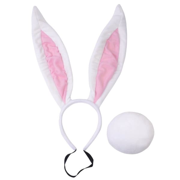 Bristol Novelty Childrens/Kids Bunny Big Ear Set White One Size