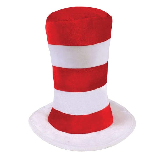 Bristol Novelty Childrens/Kids Tall Striped Top Hat Red/White One Size