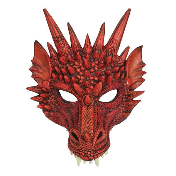 Bristol Novelty Unisex voksen drage maske Red One Size