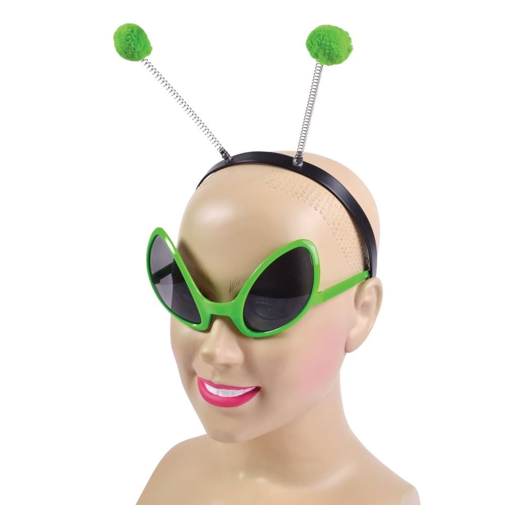 Bristol Novelty Unisex vuxen Alien pannband och glasögon set