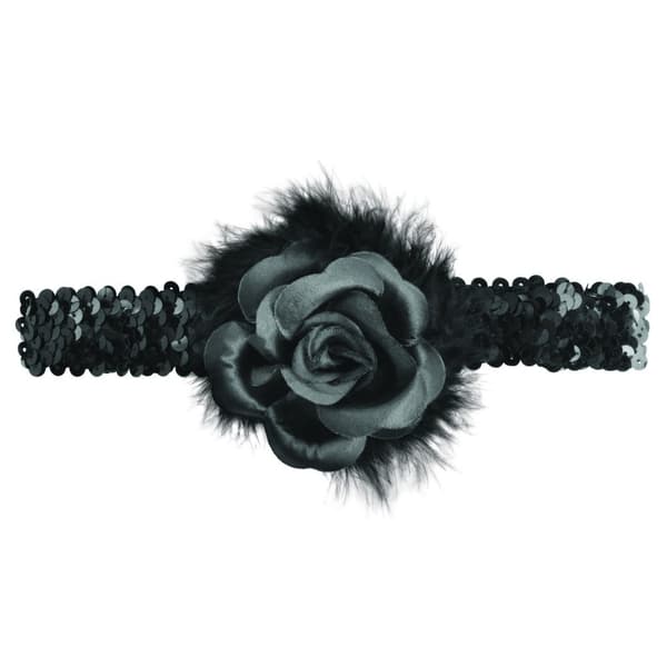 Bristol Novelty Unisex voksen Rose Flapper pandebånd Black One Size