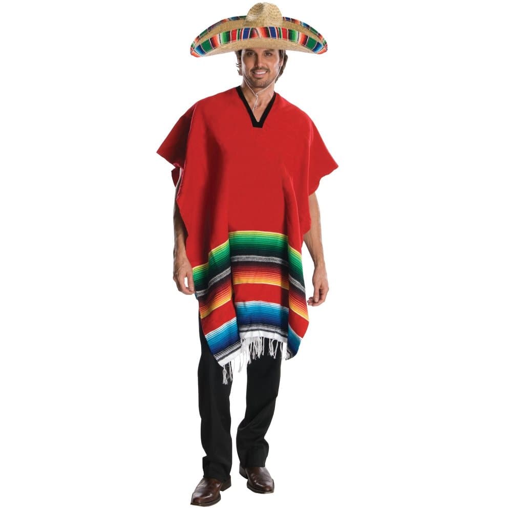 Bristol Novelty Unisex vuxna färgstarka randiga poncho