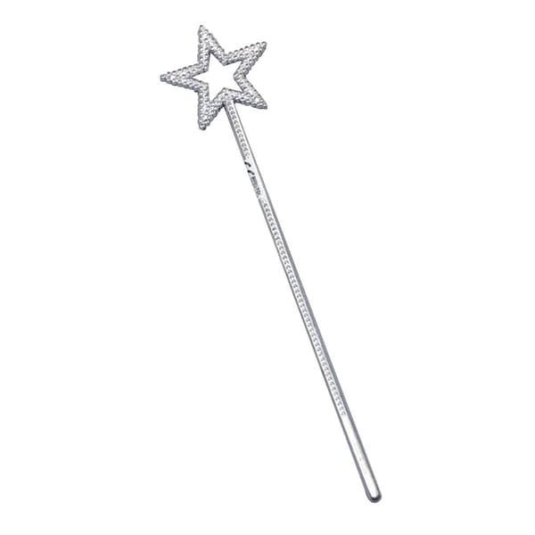 Bristol Novelty Star Wand (Pack Of 12) Silver One Size