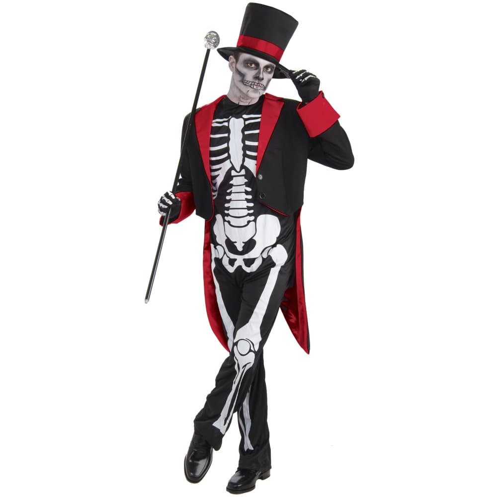 Bristol Novelty Herr Mr Bone Jangles Halloween kostym