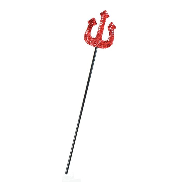 Bristol Novelty Paljetter Devil Fork Black/Red One Size
