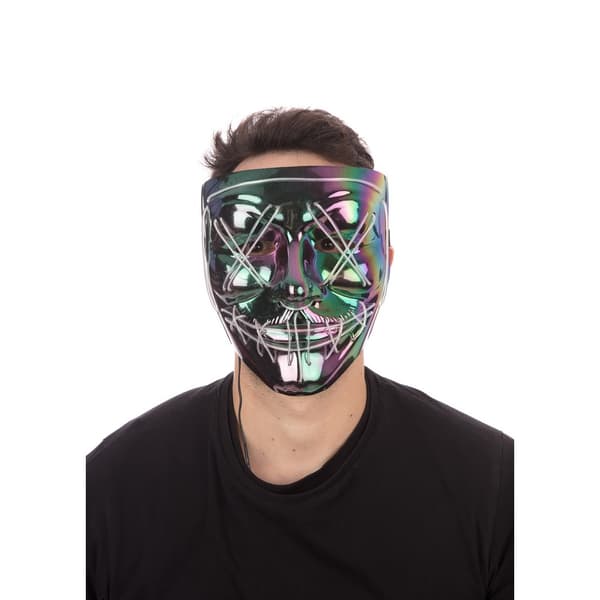 Bristol Novelty Unisex Voksne Anarchy Maske Iridescence One Size