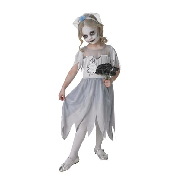 Bristol Novelty Piger Dearly Departed Bride kjole kostume Grey S