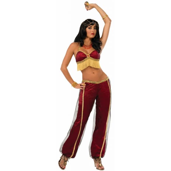 Bristol Novelty Womens/Ladies Ruby Dancer Costume Red 10-14 UK