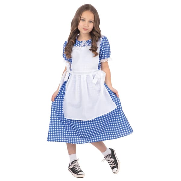 Bristol Novelty Girls Classic Dorothy Dress Blue/White S
