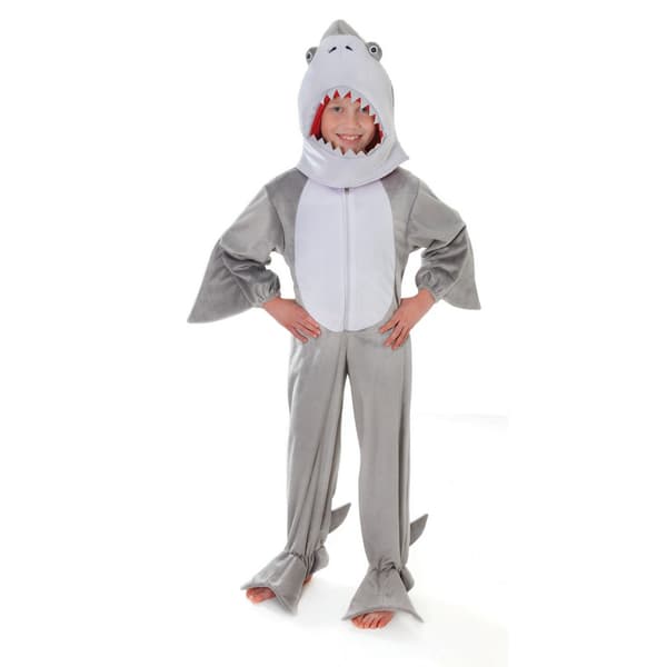 Bristol Novelty Childrens/Kids Jumpsuit Shark Costume Grey One Size