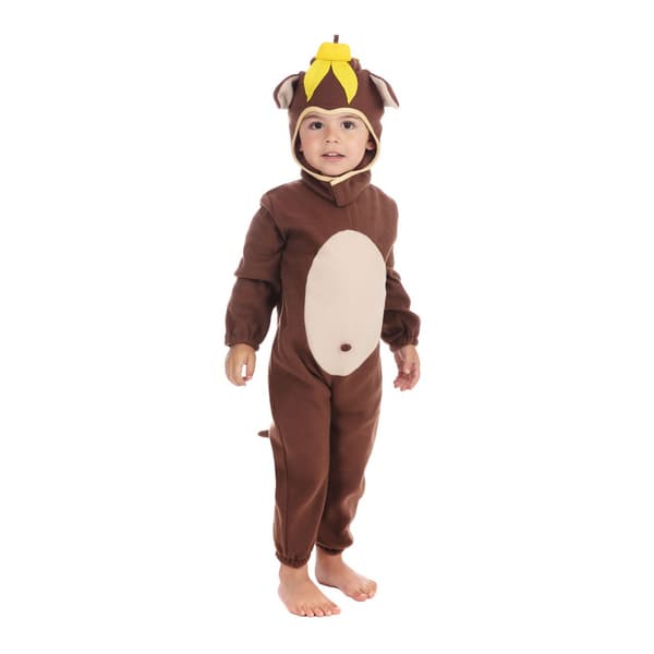 Bristol Novelty Childrens/Kids Jumpsuit Monkey Costume Brown Toddler