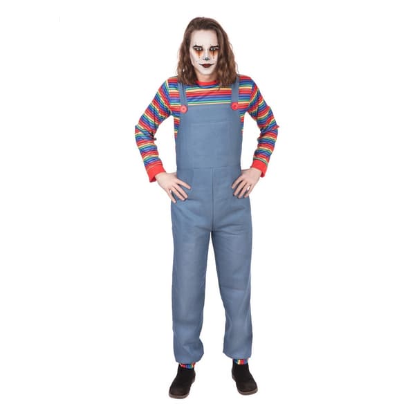 Bristol Novelty Denim dæmon kostume til mænd Multicoloured M