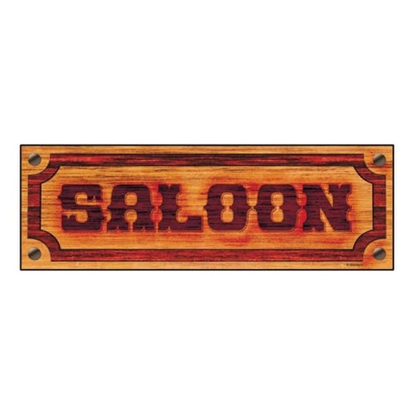 Saloonskylt i Papp