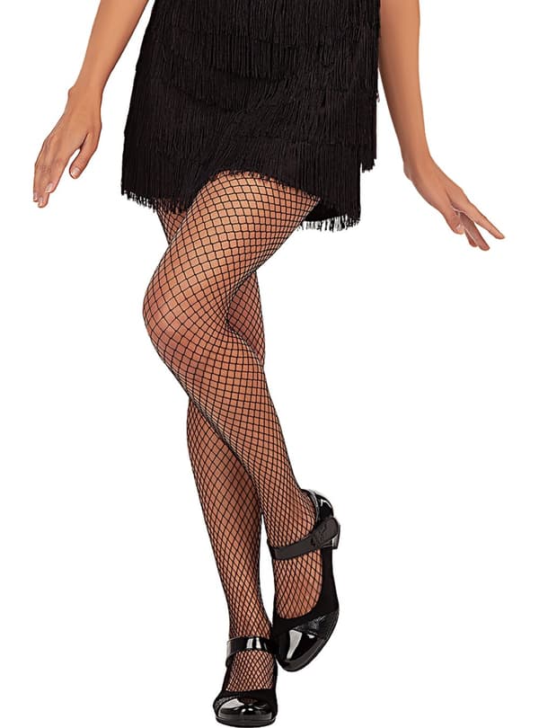 Funidelia | Nätstrumpbyxa för dam ▶ 20 tals, Cabaret, Gangster, Decennier - Svart, accessoarer för maskeraddräkter